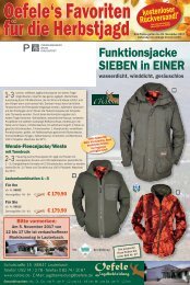 Jagdbekleidung Oefele Katalog 2018/2019