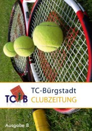 tcb - clubzeitung 2011 - TC Bürgstadt