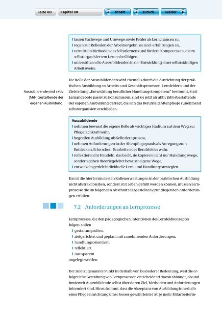 Die praktische Altenpflegeausbildung