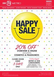 Metro Happy Sale Oct 2017 E-catalogue - Browse Now