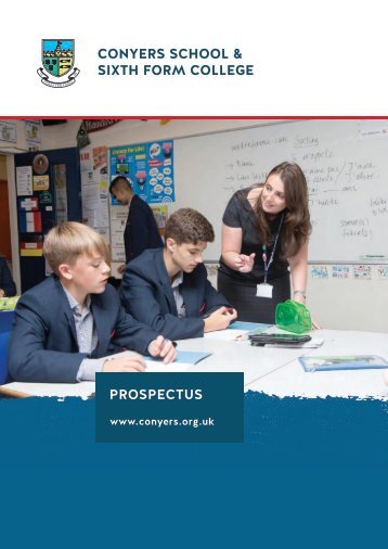 Conyers School - 2018/19 Prospectus Insert