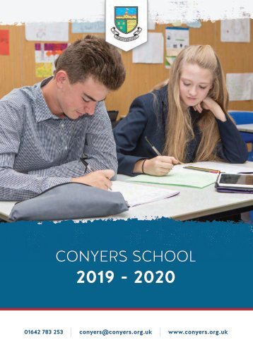 Conyers School - 2018/19 Prospectus Insert