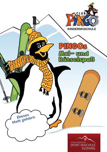 Pingo's Mal- und Rätselspaß | Pingo's Kinderskischule Kleinarl