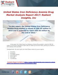 United States Iron Deficiency Anemia Drug Industry 2017 Market Research Report