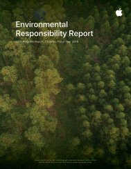 Apple Environmental Responsibility Report