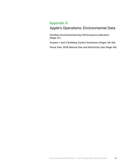 Apple Environmental Responsibility Report