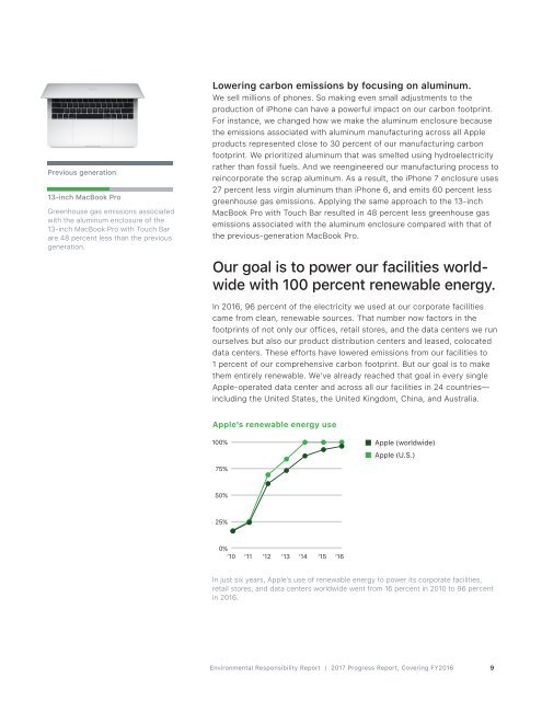 Apple Environmental Responsibility Report