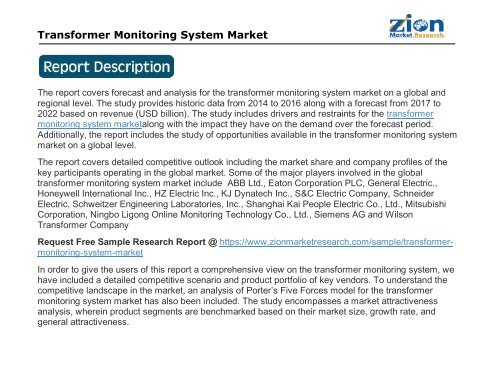 Transformer Monitoring System Market