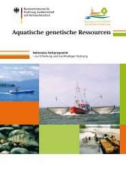 Aquatische genetische Ressourcen - Genres
