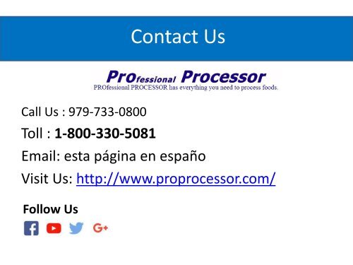 Commercial Meat Processing Equipment | ProProcessor.com