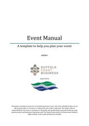 Suffolk Coast Business Members Only Event Manual