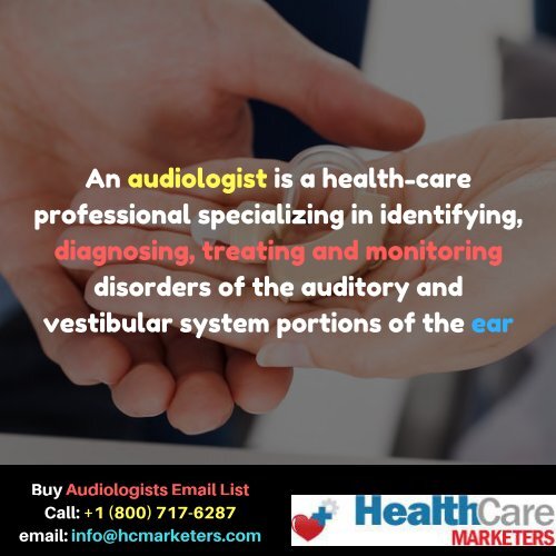 Audiologists Email List