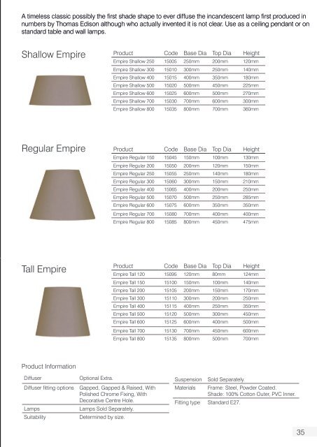 Iberian Lighting product catalogue