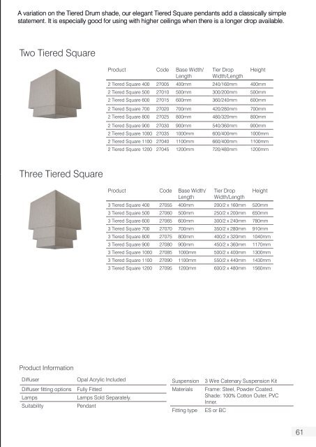 Iberian Lighting product catalogue