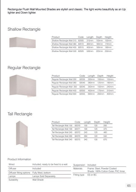 Iberian Lighting product catalogue