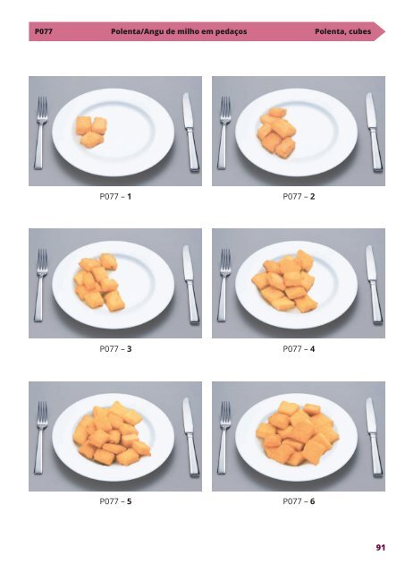 Manual Fotográfico de Quantificação Alimentar