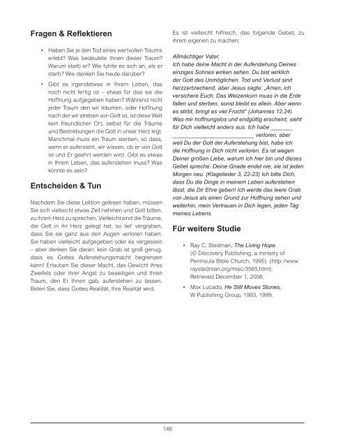 The HOPE Study Guide (GERMAN)