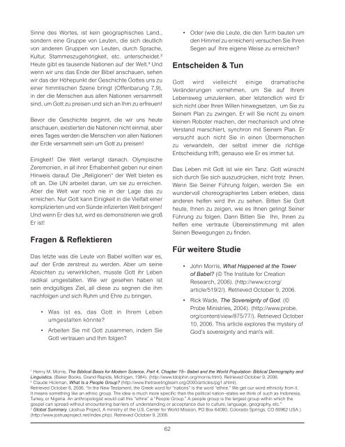 The HOPE Study Guide (GERMAN)