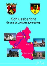 Übung „FLORIAN 2003/2004“ - beim Ministerium des Innern,für ...