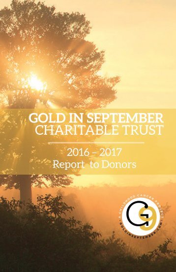 G9 2016 Report to Donors