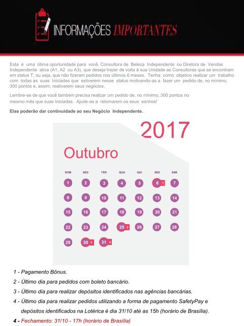 REVISTA DA UNIDADE OLHOS DE LINCE - OUTUBRO 2017