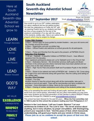 Week 9 Term 3 2017 newsletter