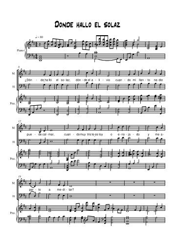 069 Donde hallo el solaz (SATB)