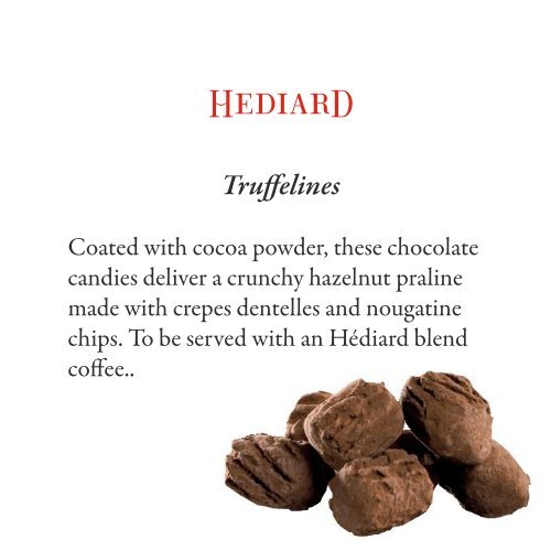 Hediard Chocolates Catalog