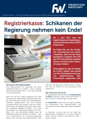 FW-Umsetzung Vorgaben Registrierkassen-2017