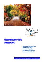 Gemeindeinfo Oktober 2017