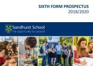 Sixth Form Prospectus 2018
