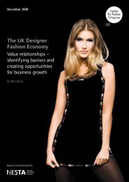 The UK Designer Fashion Economy - Nesta
