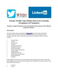 Europe Needle Coke Market Market Driven by Growing Acceptance of Consumers