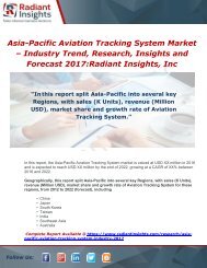 Asia-Pacific Aviation Tracking System Industry 2017 Market Research Report