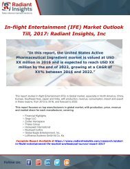 Global In-flight Entertainment (IFE) Market Professional Survey Report 2017