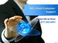 Aol Mail Customer Support Phone Number 1-877-363-0097