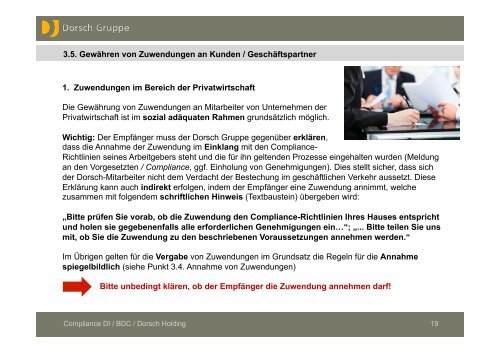 Schulung Compliance Dorsch Gruppe