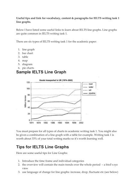 Pie Chart And Line Graph Ielts