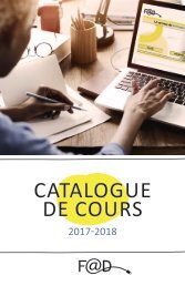 Catalogue de cours 2017-2018