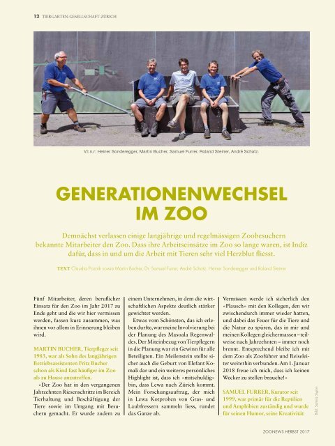 Zoonews Herbst 2017