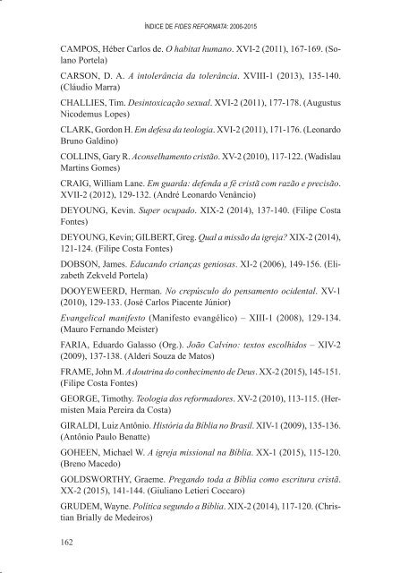 Fides 20 N2 - Revista do Centro Presbiteriano Andrew Jumper