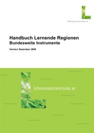 Handbuch Lernende Regionen - Lernende Regionen - in Österreich