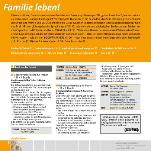 INFO - Kath. Familien-Bildungsstätte Osnabrück