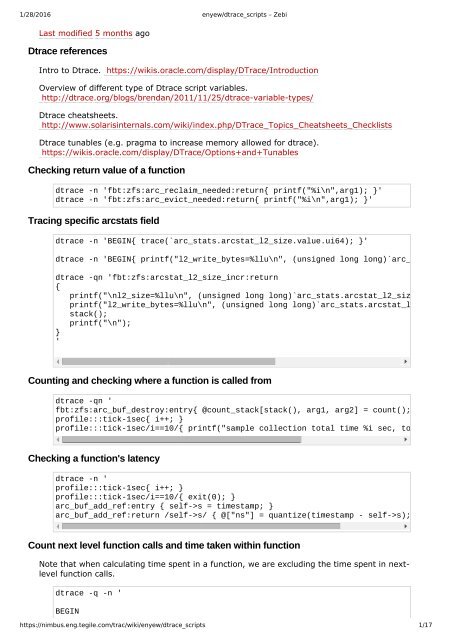 Trace Script dtrace_scripts