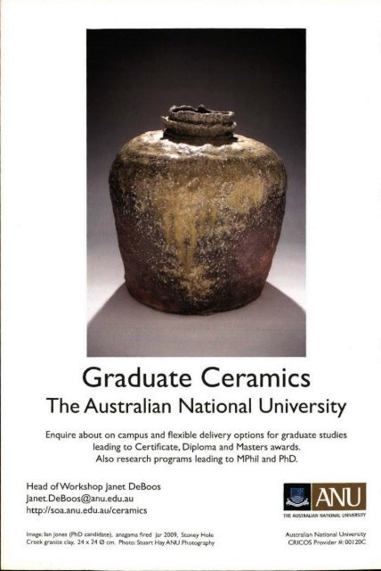 The Journal of Australian Ceramics Vol 48 No 3 November 2009