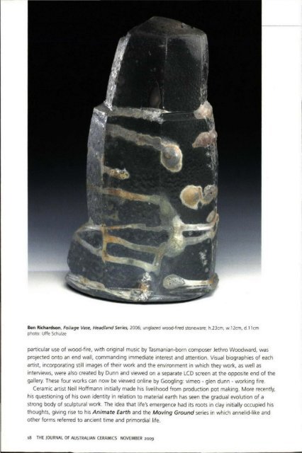 The Journal of Australian Ceramics Vol 48 No 3 November 2009