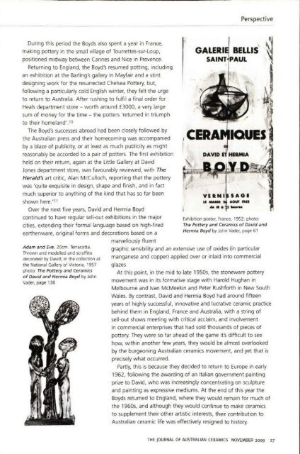 The Journal of Australian Ceramics Vol 48 No 3 November 2009