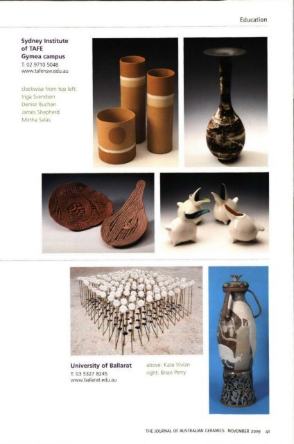 The Journal of Australian Ceramics Vol 48 No 3 November 2009