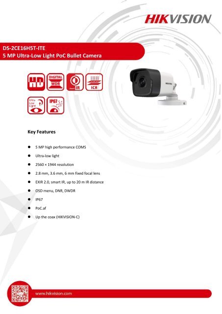DS-2CE16H5T-ITE(2.8mm)