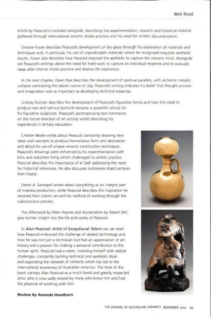 The Journal of Australian Ceramics Vol 49 No 3 November 2010
